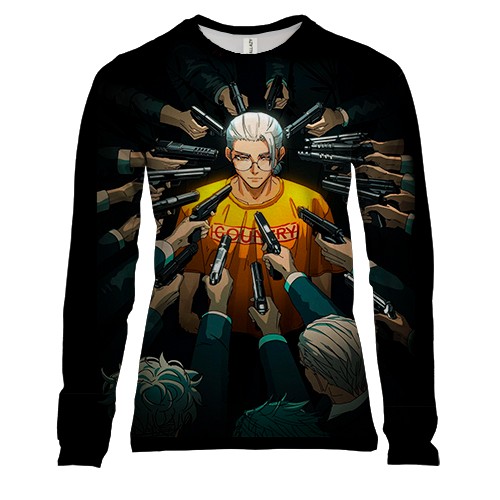 Женский 3D лонгслив Sakamoto Taro - Sakamoto Days (вид спереди)