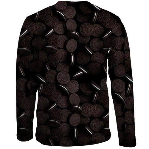 Дитячий 3D лонгслів "Oreo" печиво (вид ззаду)