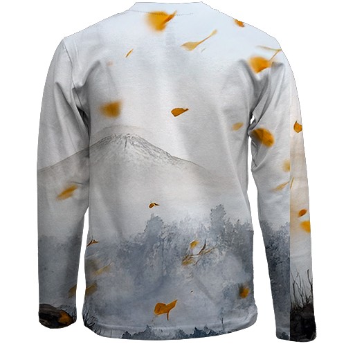 Дитячий 3D лонгслів Ghost of Yotei (вид ззаду)