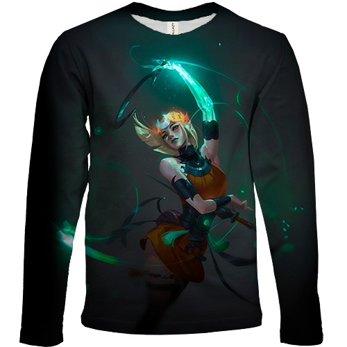 Детский 3D лонгслив Hades II (вид спереди)