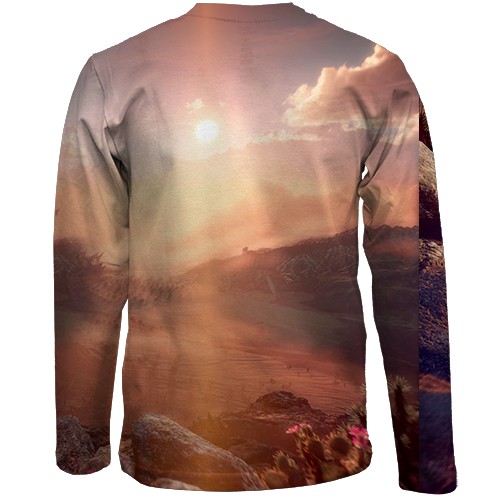 Дитячий 3D лонгслів Horizon - Forbidden West (вид ззаду)