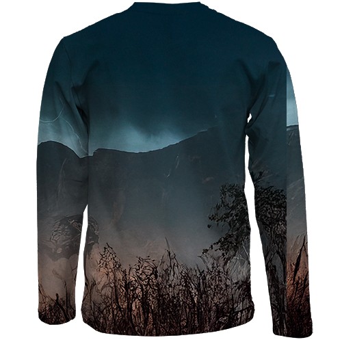 Дитячий 3D лонгслів DOOM TDA (вид ззаду)