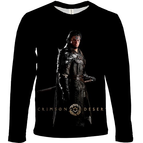 Детский 3D лонгслив Kliff - Crimson Desert (вид спереди)