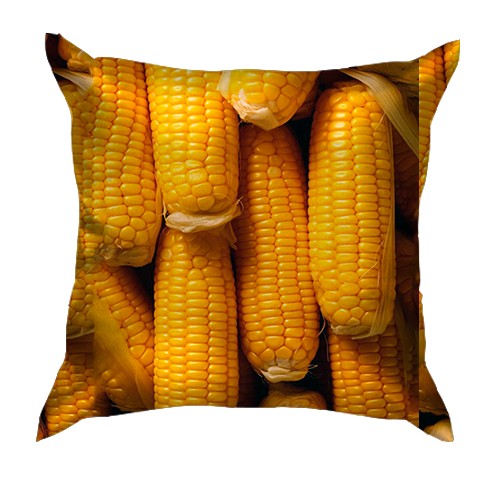 3D подушка Кукуруза, качаны (вид сзади)