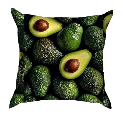 3D подушка Авокадо (вид ззаду)
