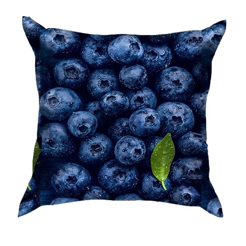 3D подушка Чорниця (вид спереду)