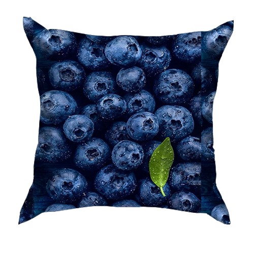 3D подушка Чорниця (вид ззаду)