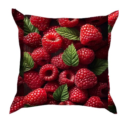 3D подушка Малина (вид ззаду)