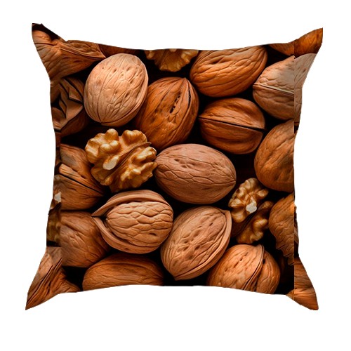 3D подушка Грецкий орех (вид сзади)