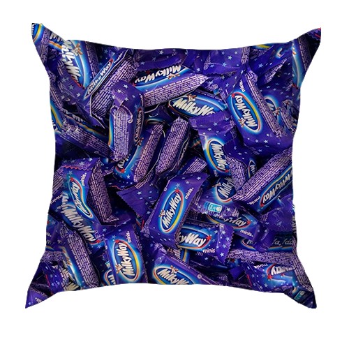 3D подушка "MilkyWay" цукерка (вид ззаду)
