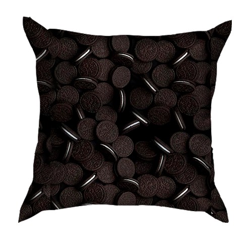 3D подушка "Oreo" печенье (вид сзади)