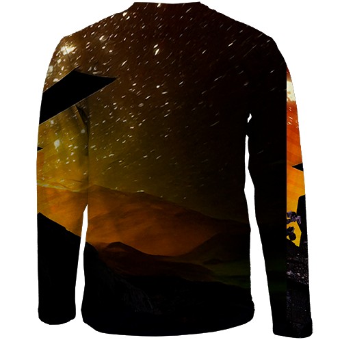 Детский 3D лонгслив Donkey Kong Bananza (вид сзади)