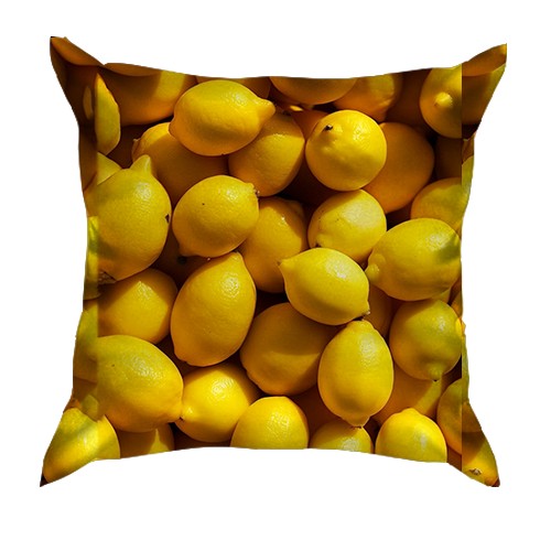 3D подушка Лимон (вид сзади)