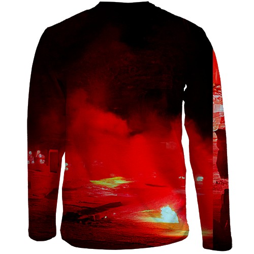 Дитячий 3D лонгслів Ready or Not (вид ззаду)