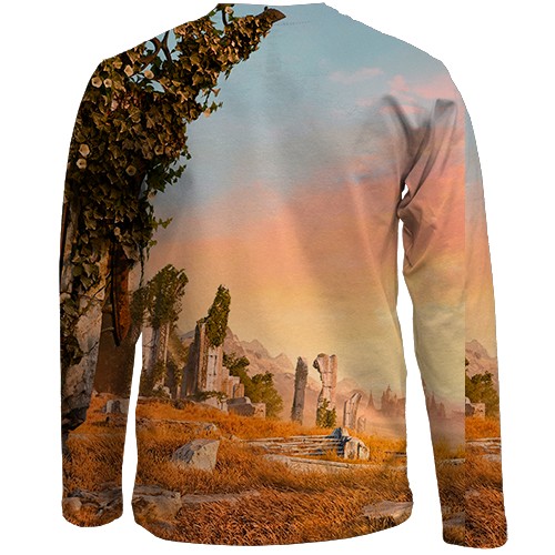 Дитячий 3D лонгслів TESO Worm Cult (вид ззаду)