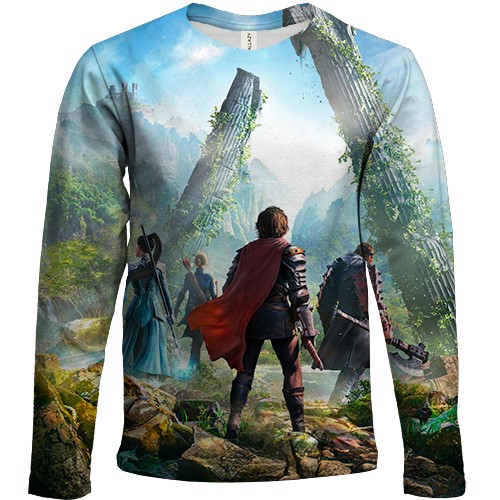 Дитячий 3D лонгслів ArcheAge Chronicles (вид спереду)