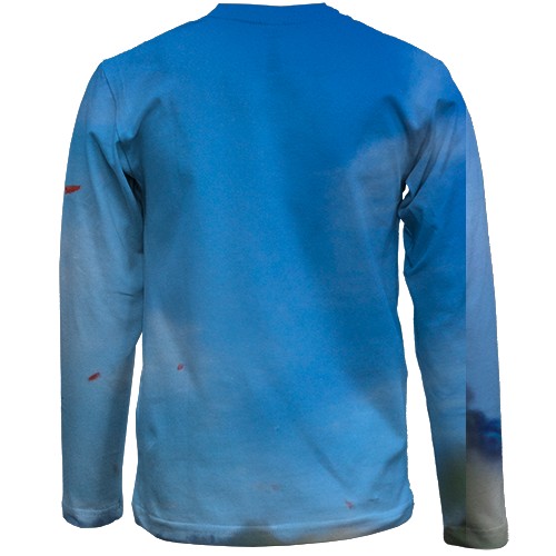 Дитячий 3D лонгслів F1 2024 Max Verstappen (вид ззаду)