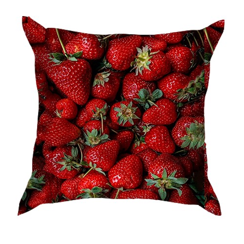 3D подушка Полуниця (вид ззаду)