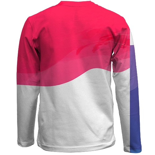 Детский 3D лонгслив Fortnite - Beach Bomber Skin (вид сзади)