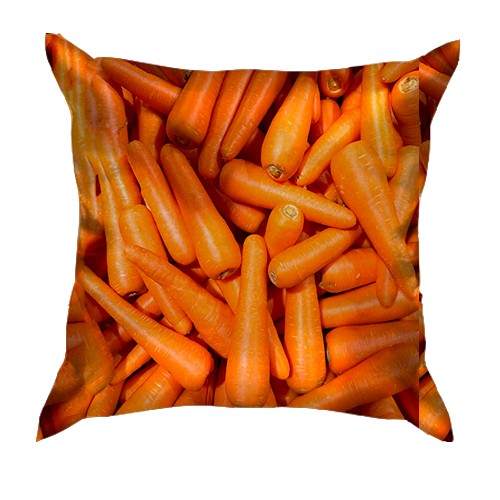 3D подушка Морковь (вид сзади)