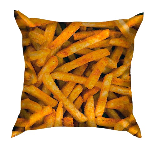 3D подушка Картошка Фри (вид спереди)