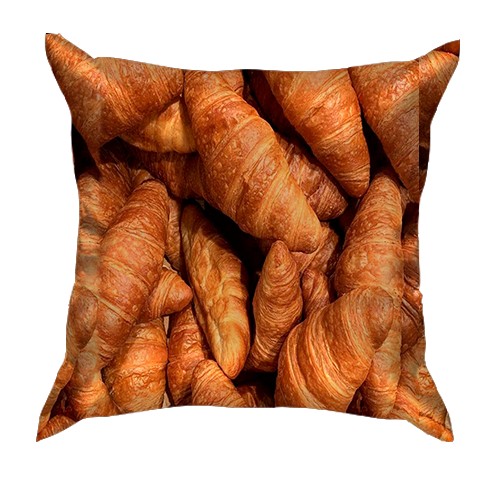 3D подушка Круасани (вид ззаду)