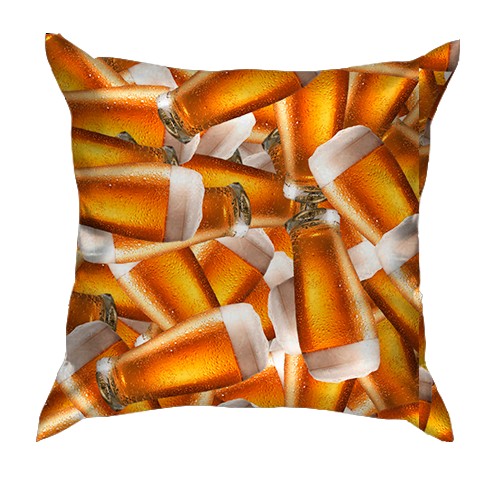 3D подушка Пивной бокал (вид сзади)