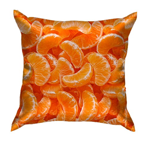 3D подушка Мандаринки (вид сзади)