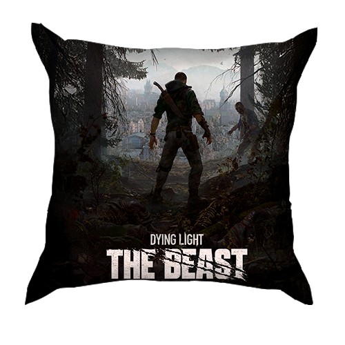 3D подушка Dying Light The Beast (вид спереду)