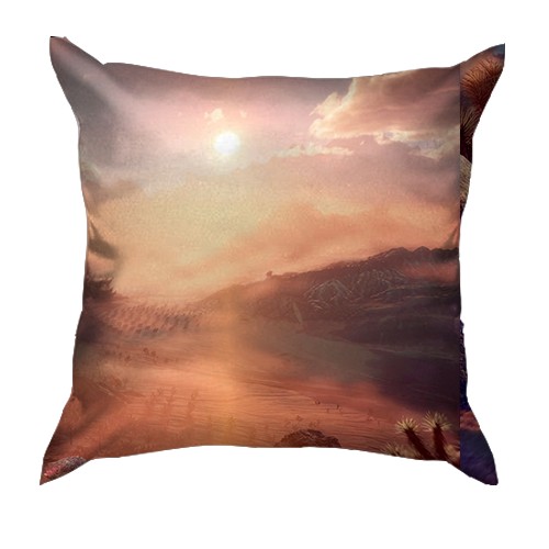 3D подушка Horizon - Forbidden West (вид сзади)