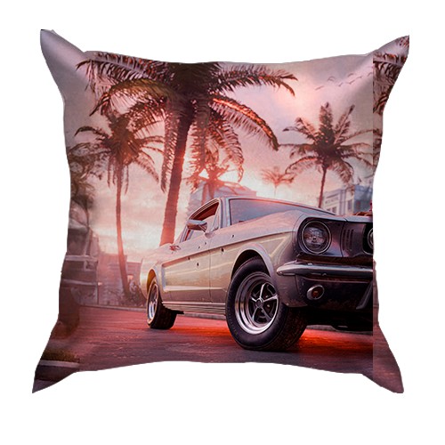 3D подушка GTA VI Miami (вид ззаду)