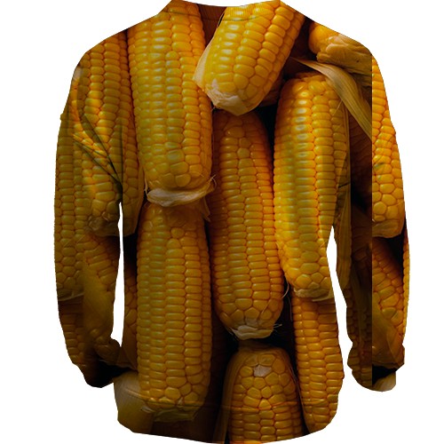 3D світшот Кукурудза, качани (вид ззаду)