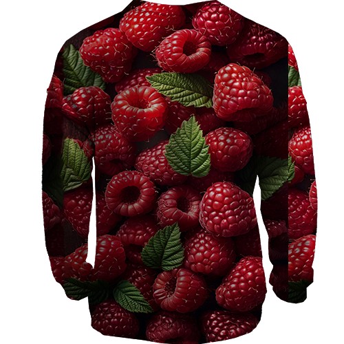 3D свитшот Малина (вид сзади)