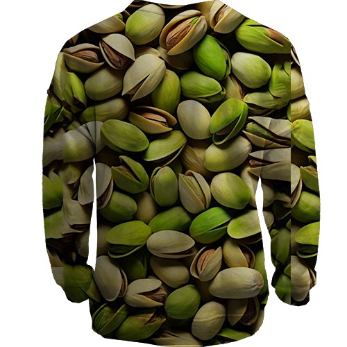 3D світшот Фісташка (вид ззаду)