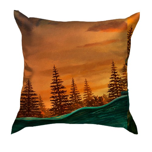 3D подушка Fallout 76 - Gone Fission (вид сзади)