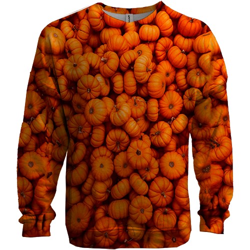 3D світшот Гарбузи (вид спереду)