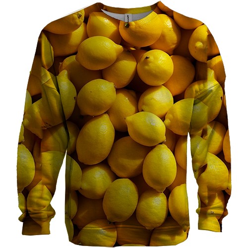 3D свитшот Лимон (вид спереди)