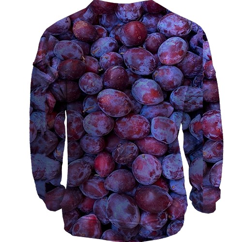 3D свитшот Слива (вид сзади)