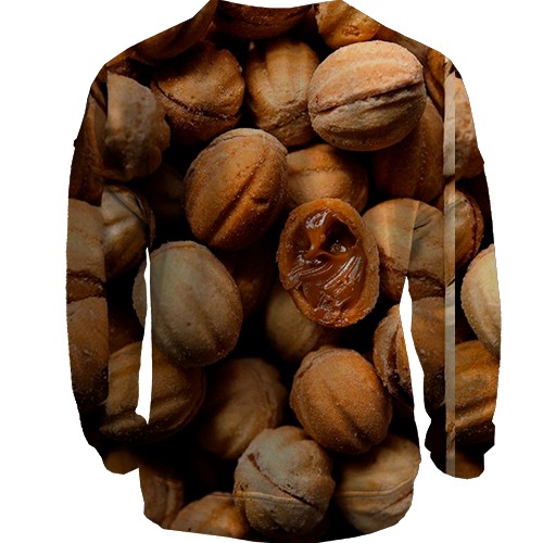 3D свитшот Орехи (вид сзади)