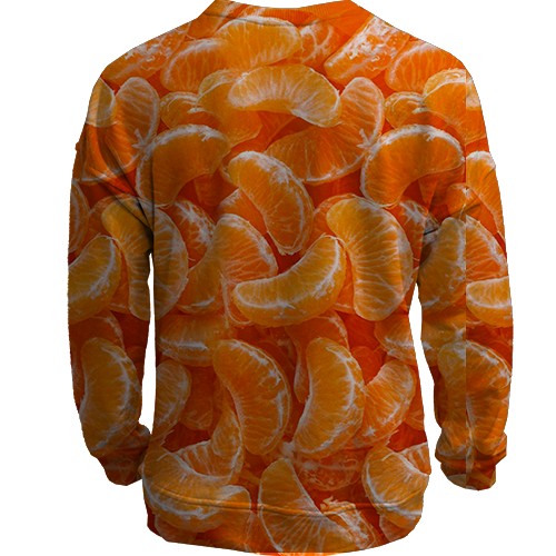 3D свитшот Мандаринки (вид сзади)