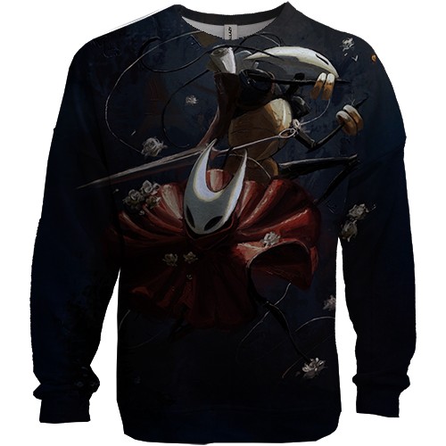 3D свитшот Хорнет - HK Silksong (вид спереди)