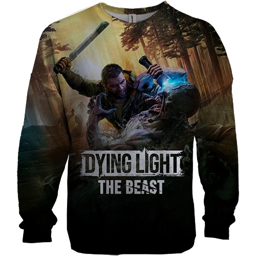 3D свитшот Dying Light 3 (вид спереди)
