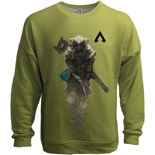 3D свитшот Бладхаунд - Apex Legends (вид спереди)