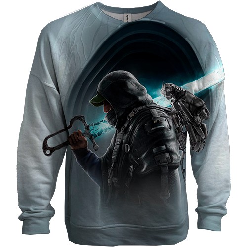 3D свитшот Hell is Us (вид спереди)