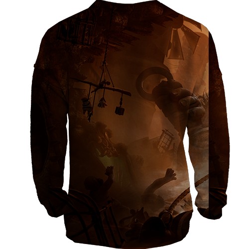 3D свитшот Little Nightmares III (вид сзади)