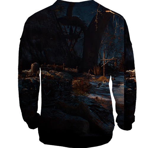 3D свитшот The Witcher IV Scenery (вид сзади)