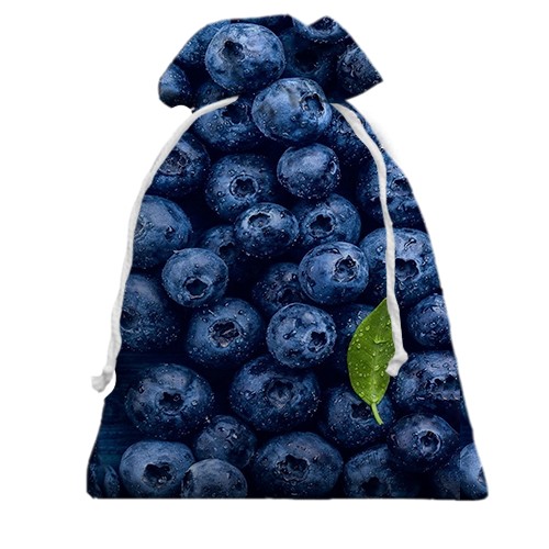 3D Подарунковий мішечок Чорниця (вид ззаду)