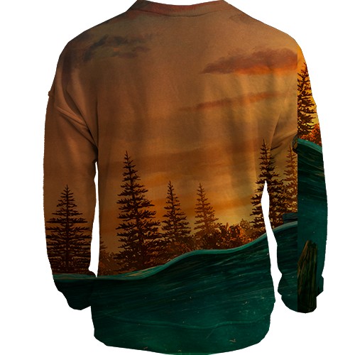 3D свитшот Fallout 76 - Gone Fission (вид сзади)