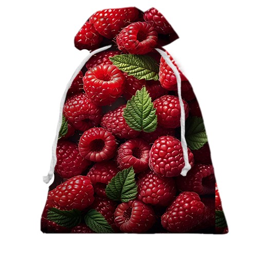 3D Подарочный мешочек Малина (вид сзади)