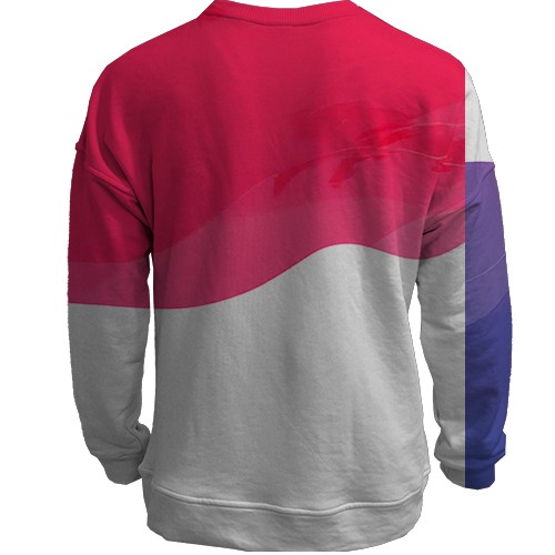 3D світшот Fortnite - Beach Bomber Skin (вид ззаду)